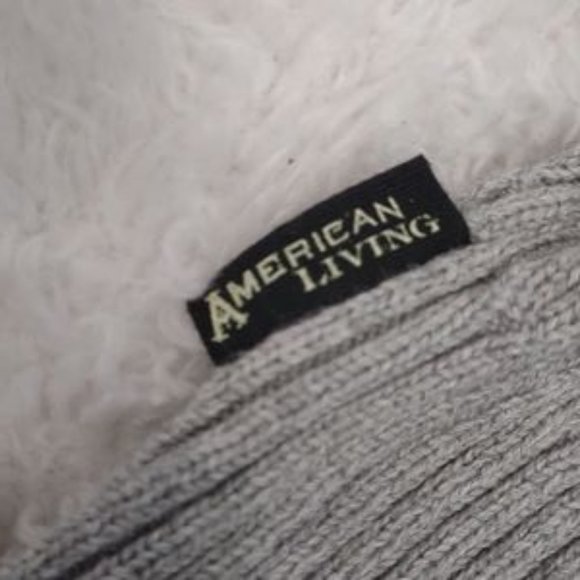 FREE with Bundle American Living 100% Cotton Grey Cable Knit Turtleneck Size XL - Picture 5 of 13